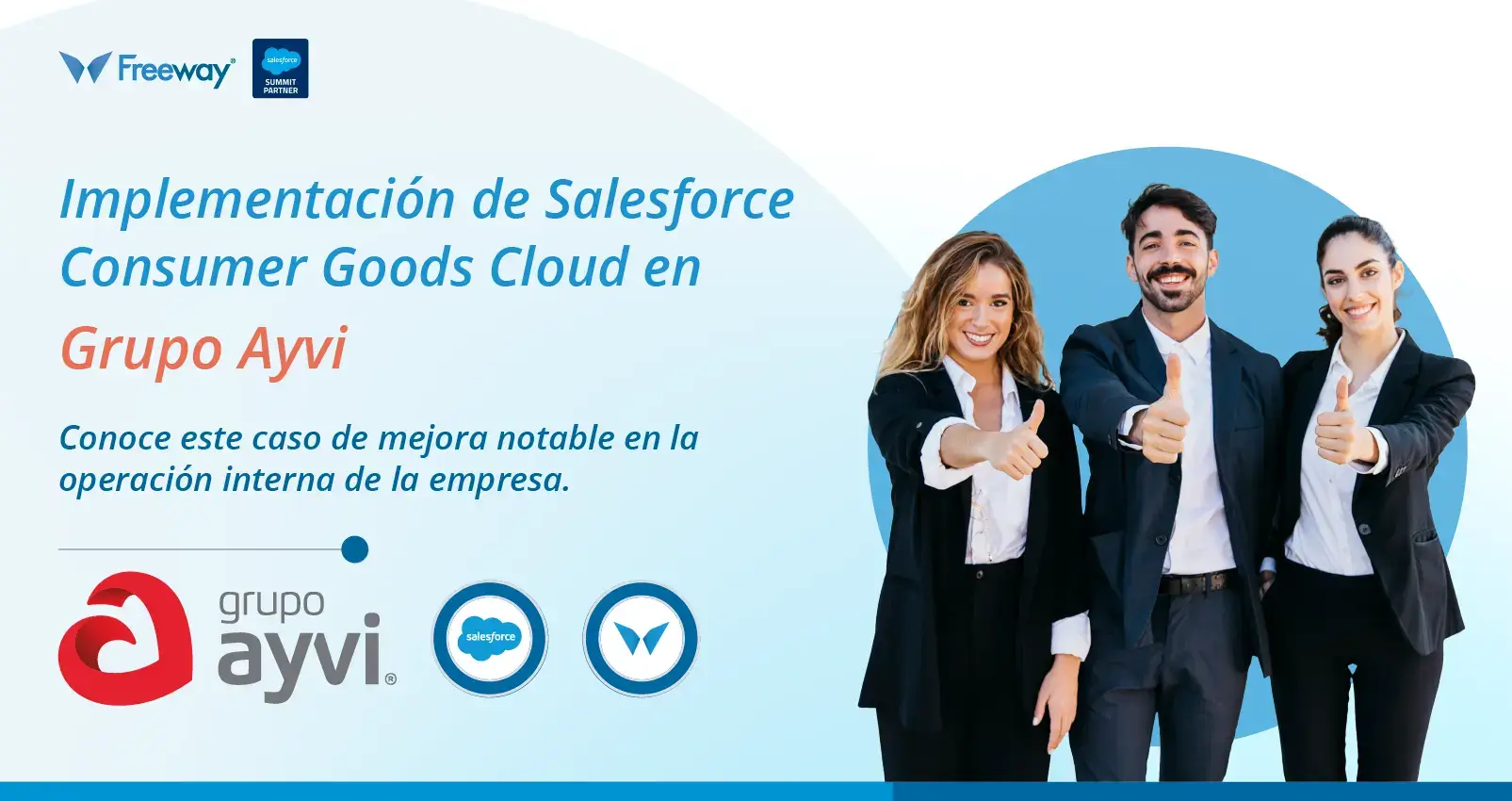 Implementación de Salesforce Consumer Goods Cloud en Grupo Ayvi. El caso de éxito incluyó una poderosa mejora en su operación interna.