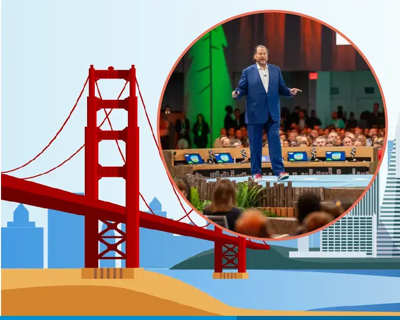 Marc Benioff, Salesforce CEO, sharing his vision for AI and actions for environmental sustainability